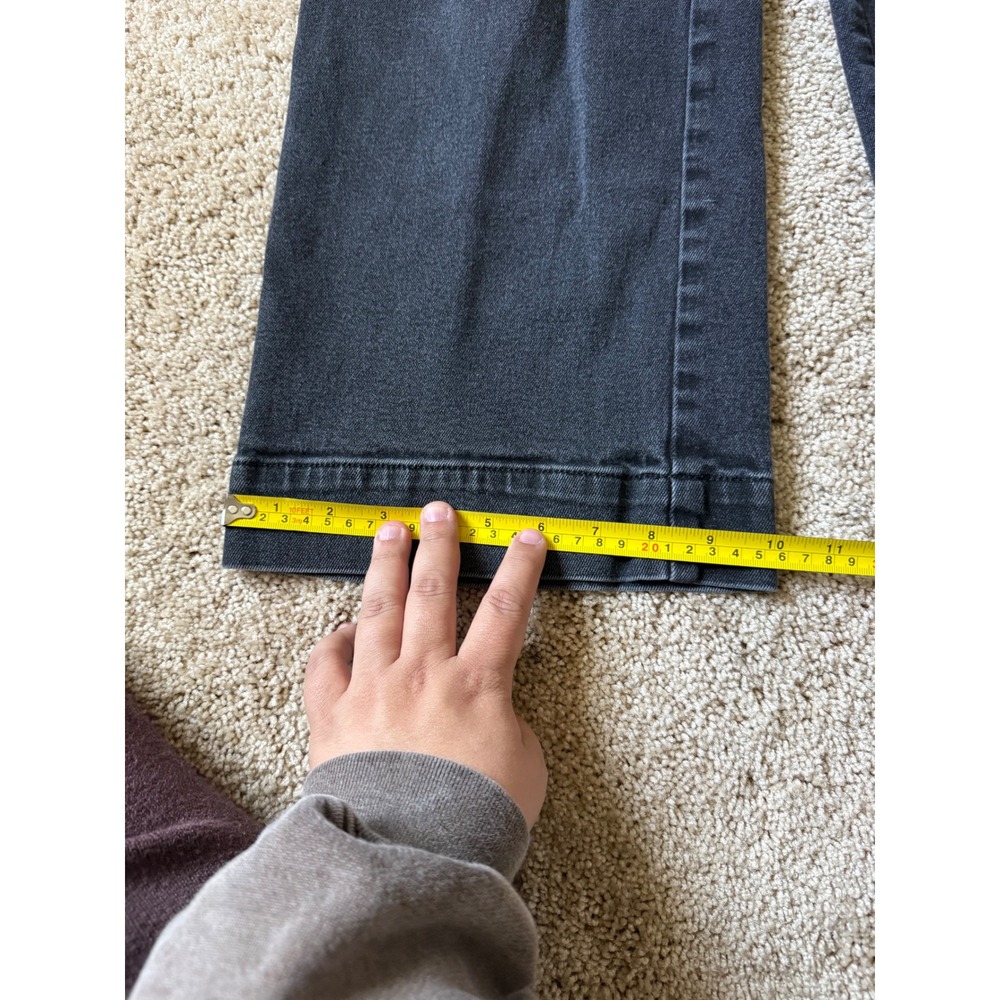 LOFT Womens Sailor Wide Leg Jeans Washed Black High Waist Cropped Size 30/10 - Picture 3 of 10